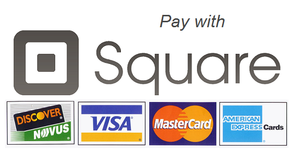 square up and credit card logos